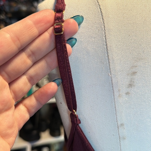 Moda International maxi dress adjustable spaghetti strap long waist tie sz med - Picture 7 of 10